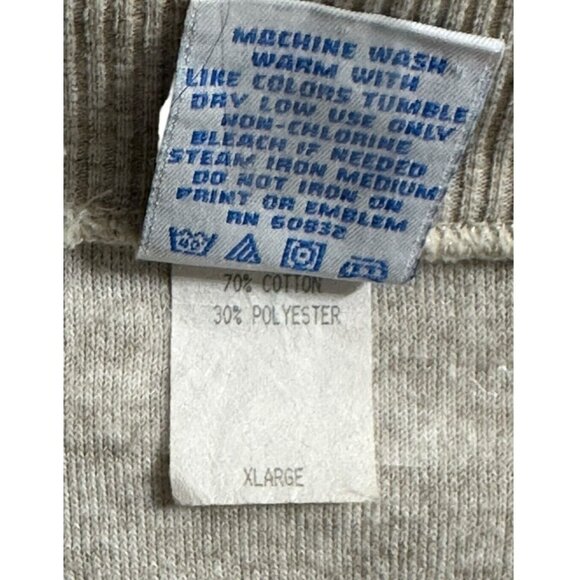 Rugged Sweats Clemson University Fleece Quarter Zip Jacket XL Heather Gray USA - Picture 5 of 13